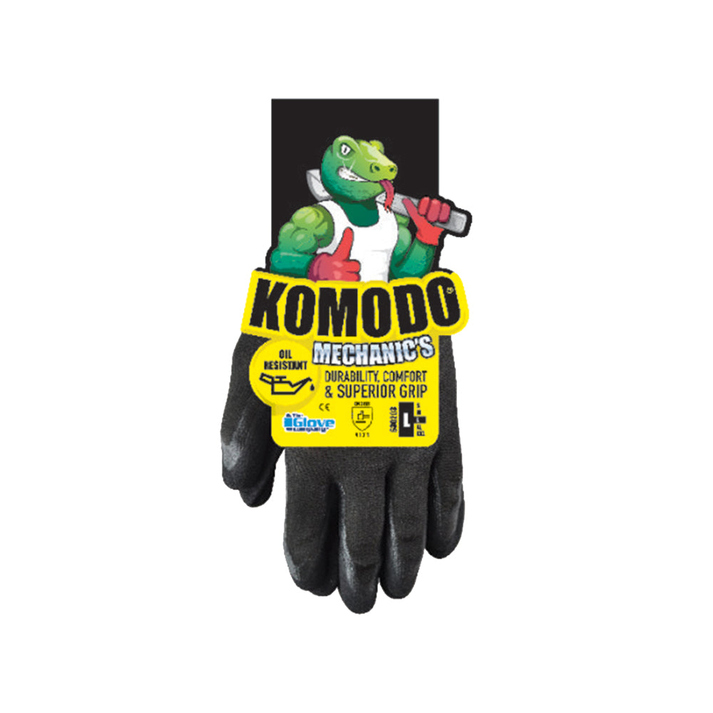 KOMODO MECHANICS GLOVES BLACK  XX LARGE
