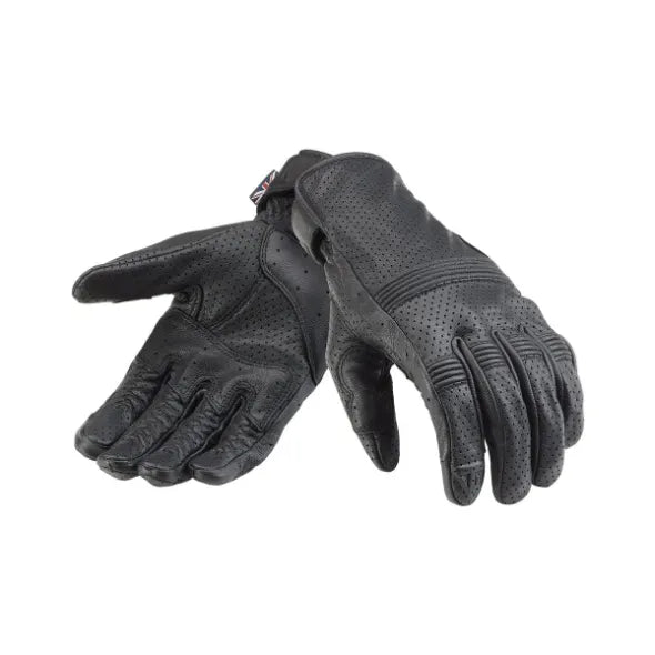 Triumph Cali Perforated Leather Glove in Black