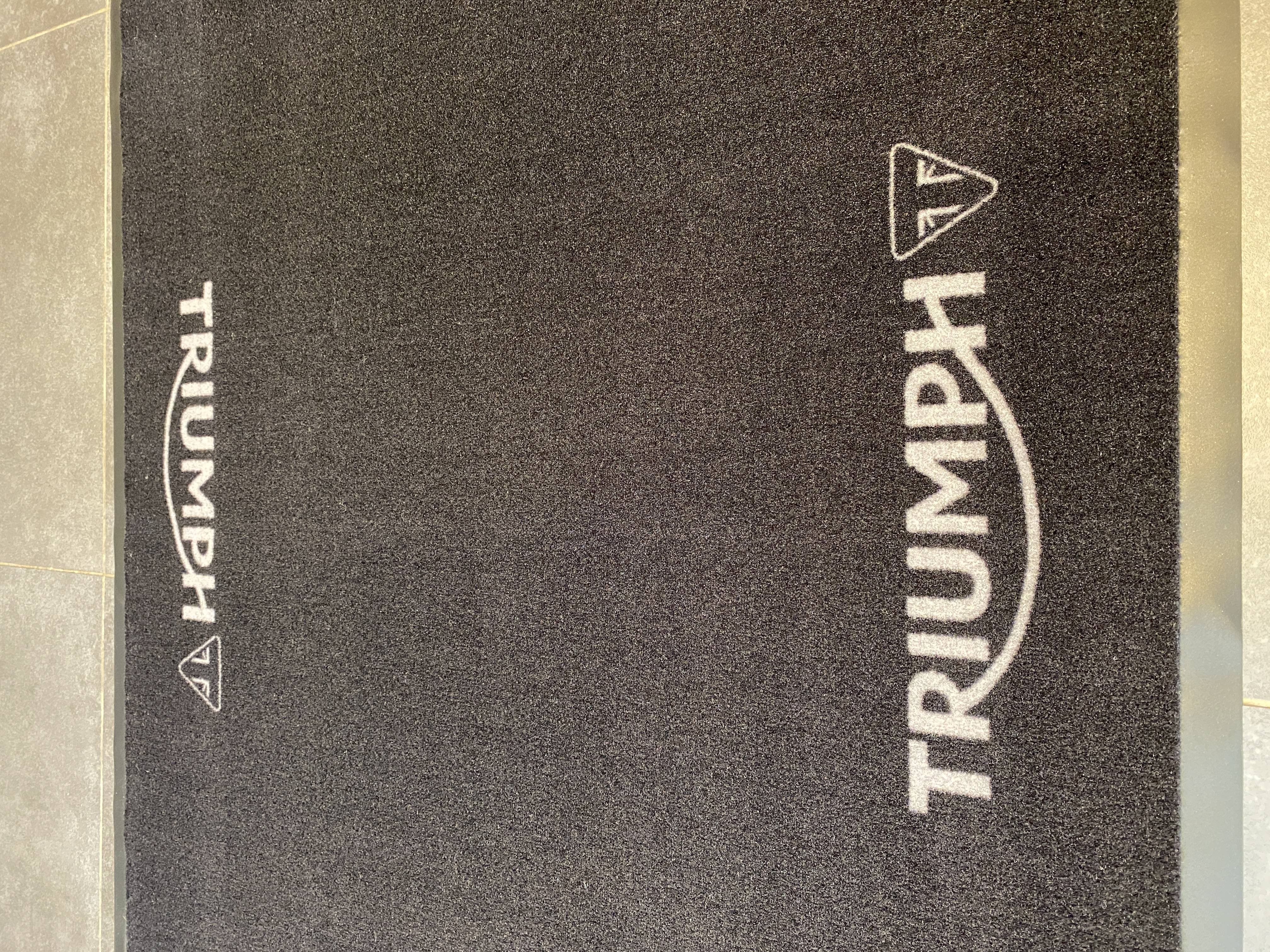 Triumph Garage Mat - BACK IN STOCK FOR IMMEDIATE DELIVERY!