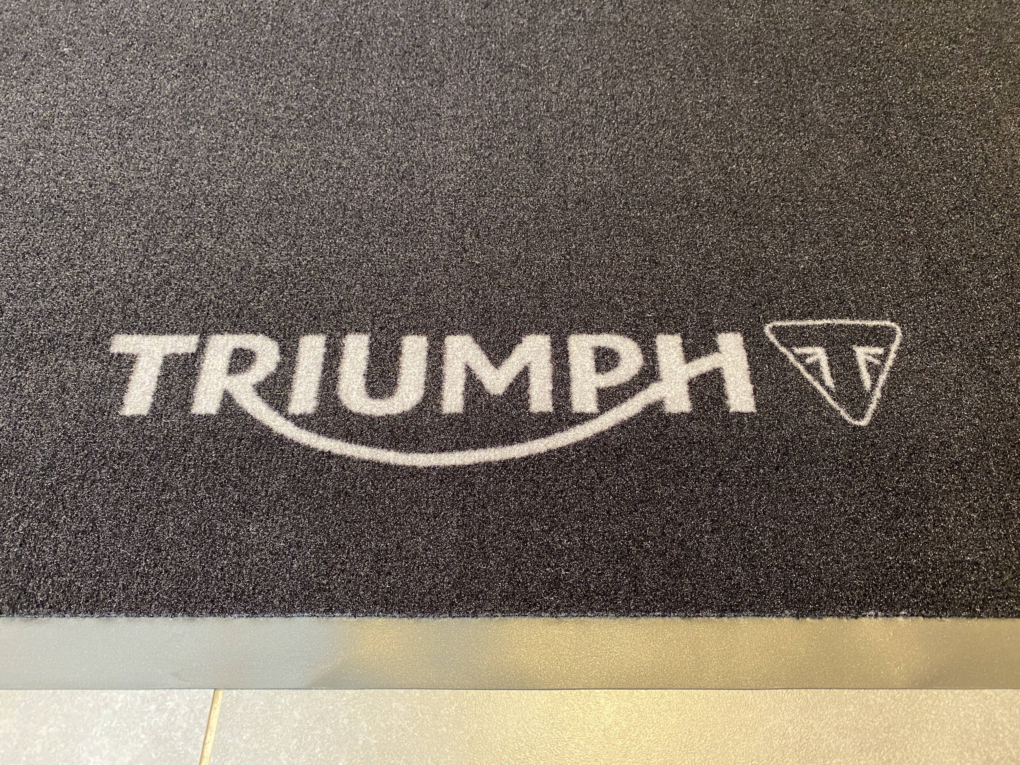 Triumph Garage Mat - BACK IN STOCK FOR IMMEDIATE DELIVERY!