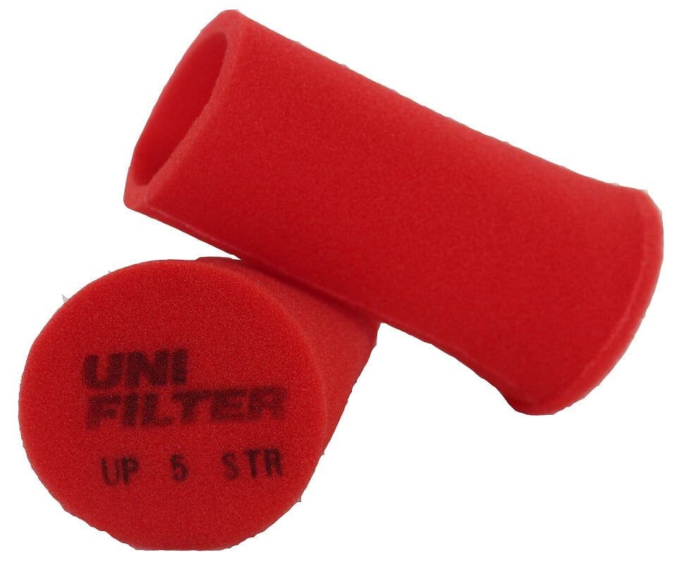 UNIFILTER UNIVERSAL POD FILTER OUTER STAGE TO FIT 72MM FOAM O.D. 75-100MM LENGTH RED